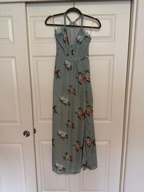 Fourteen Twelve mint green floral maxi dress